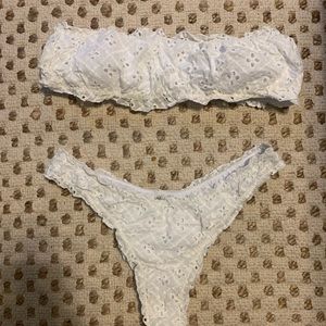 White babydoll suit. 🤍